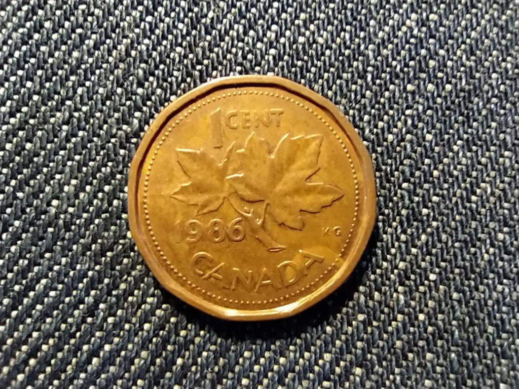 Kanada II. Erzsébet 1 Cent 1986
