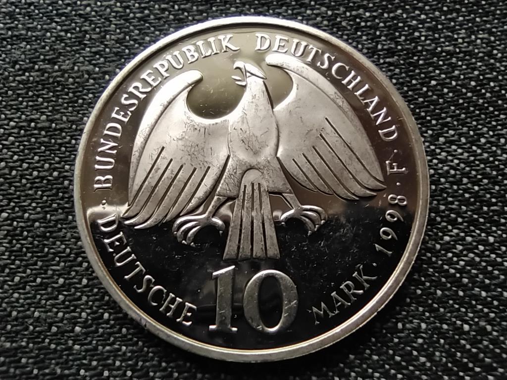 Németország Vesztfáliai béke .925 ezüst 10 Márka 1998 F PP