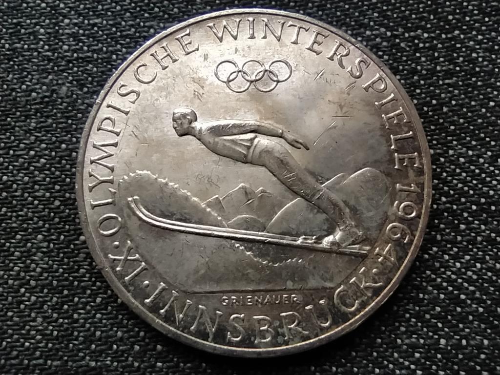 Ausztria IX. Innsbrucki téli Olimpiai játékok .900 ezüst 50 Schilling 1964