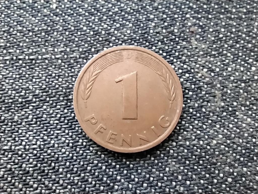 Németország NSZK (1949-1990) 1 Pfennig 1977 D