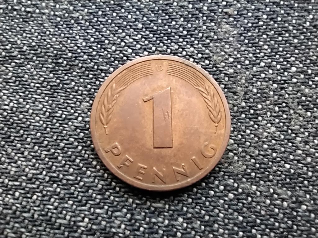 Németország NSZK (1949-1990) 1 Pfennig 1980 D
