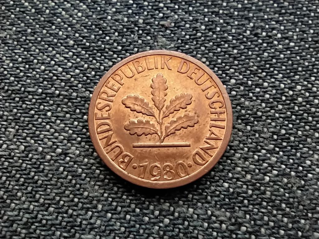 Németország NSZK (1949-1990) 1 Pfennig 1980 D