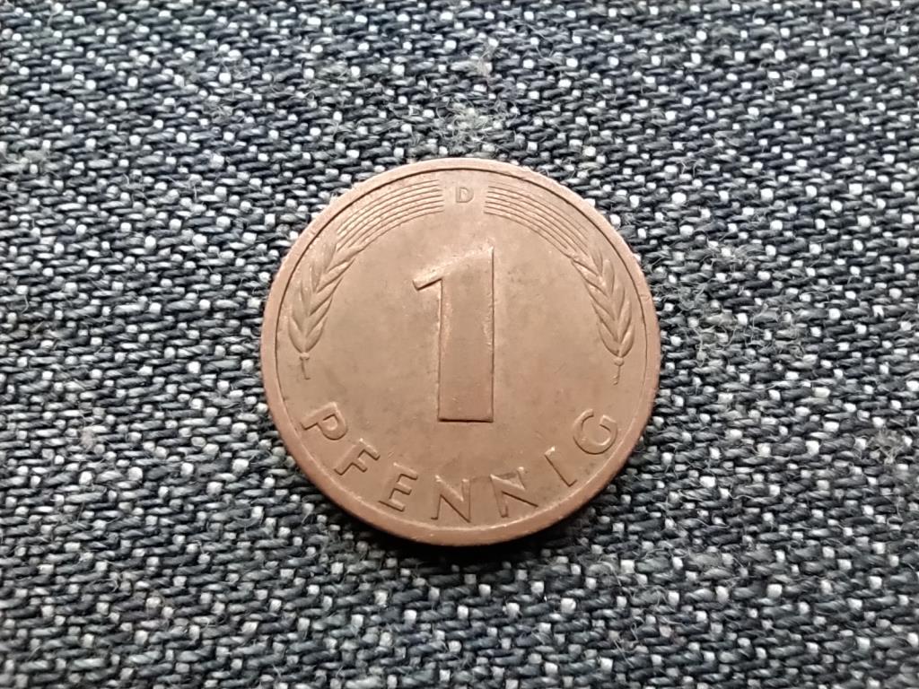 Németország NSZK (1949-1990) 1 Pfennig 1981 D