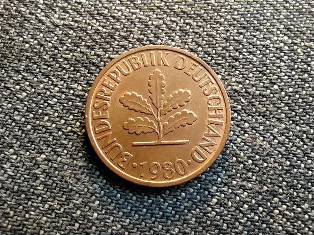 Németország NSZK (1949-1990) 2 Pfennig 1980 D