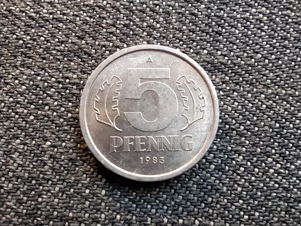 Németország DDR (1949-1990) 5 Pfennig 1983 A