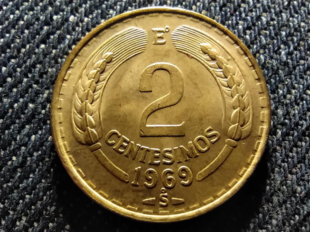 Chile 2 Centésimo 1969 So