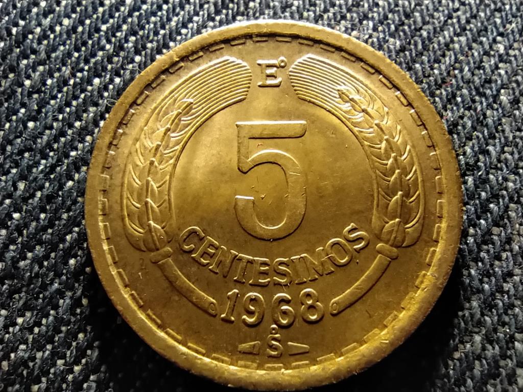 Chile 5 Centésimo 1968 So