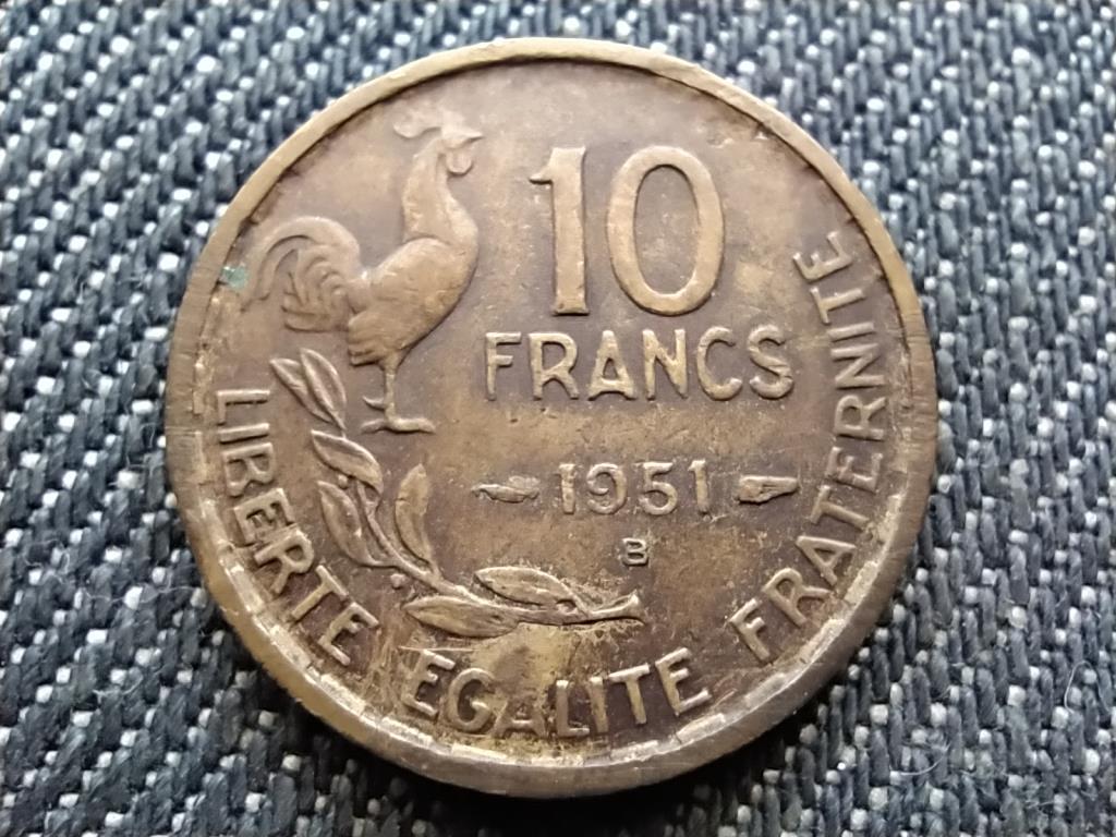 Franciaország 10 frank 1951 B