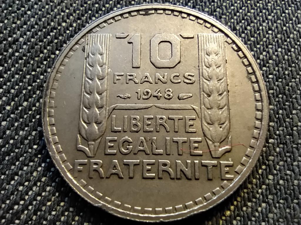 Franciaország Negyedik Köztársaság (1945-1958) 10 frank 1948