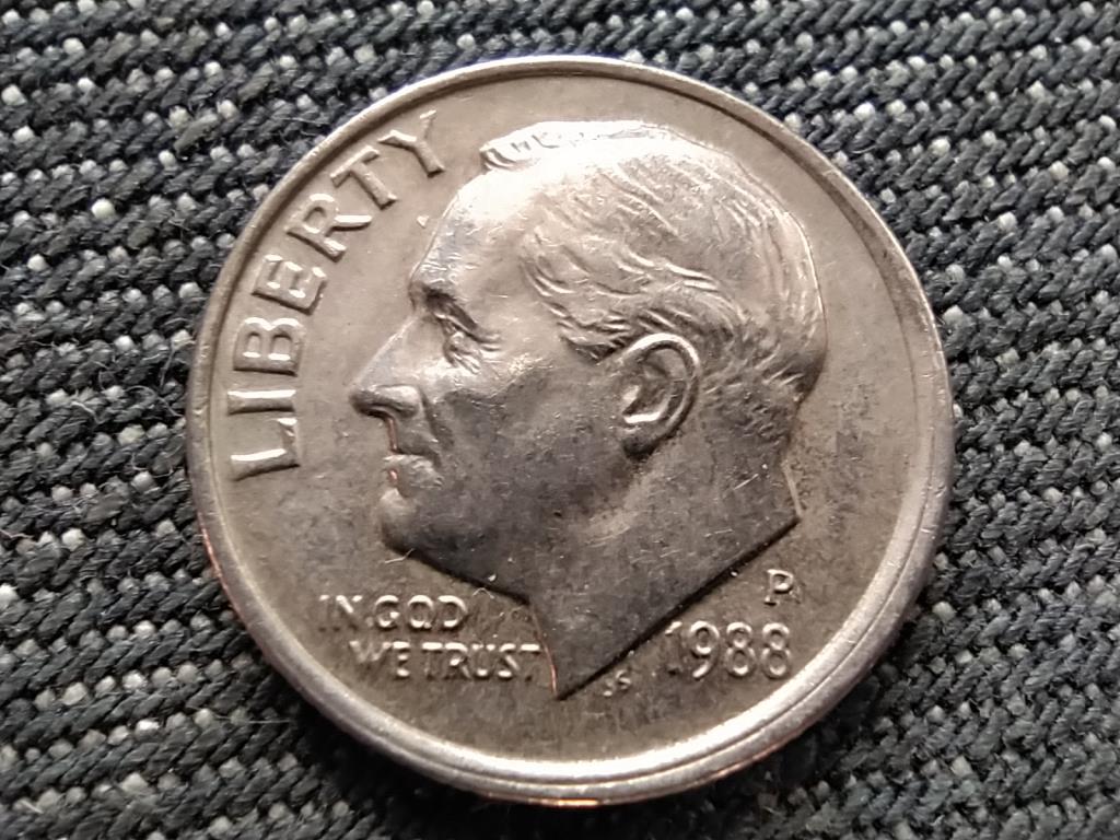 USA Roosevelt 1 dime 1988 P FÉLREVERT