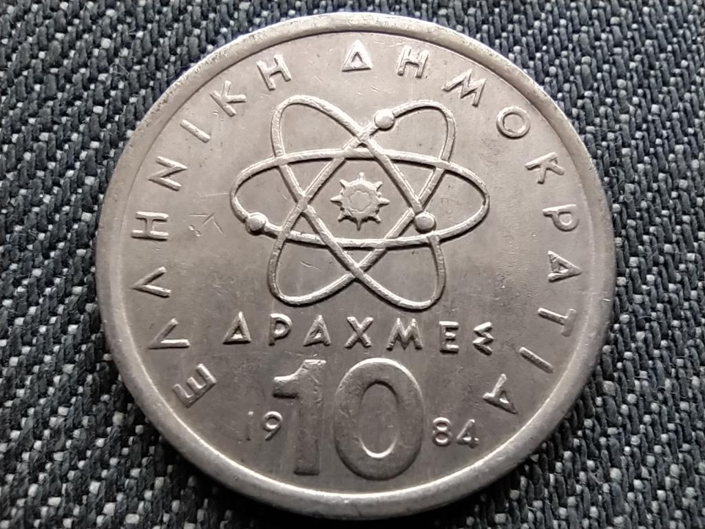 Görögország atom Democritus 10 drachma 1984