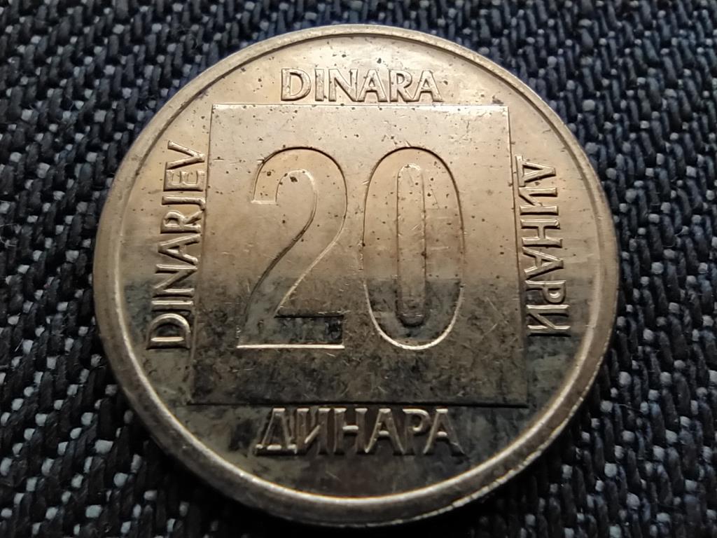 Jugoszlávia 20 Dínár 1988