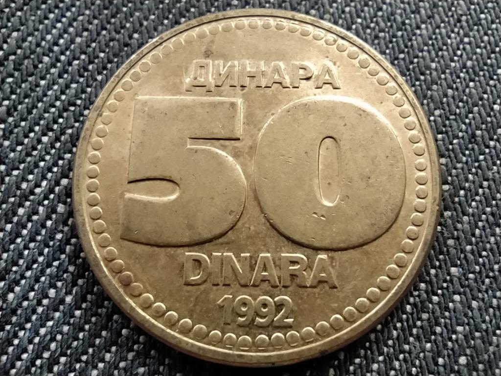 Jugoszlávia 50 Dínár 1992