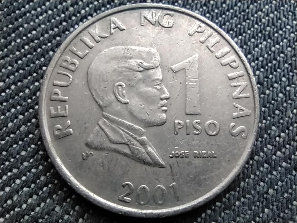 Fülöp-szigetek Jose Rizal 1 peso 2001