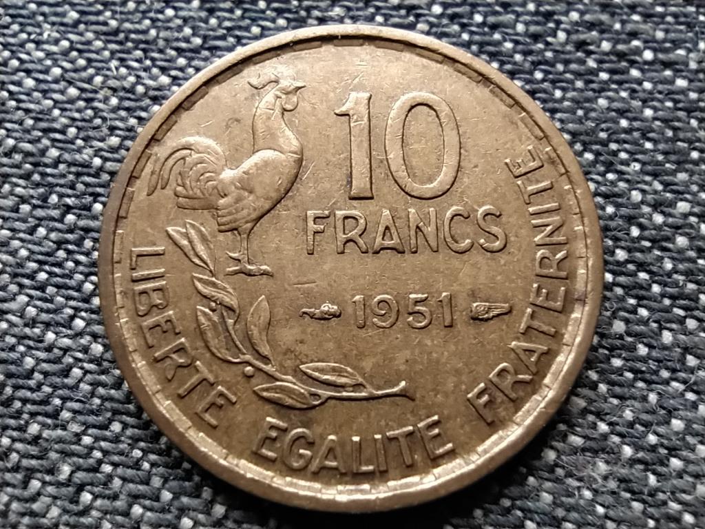 Franciaország 10 frank 1951