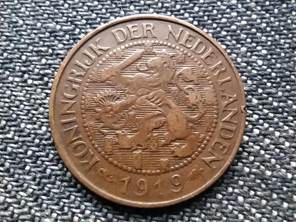 Hollandia I. Vilma (1890-1940 és 1945-1948) 1 Cent 1919