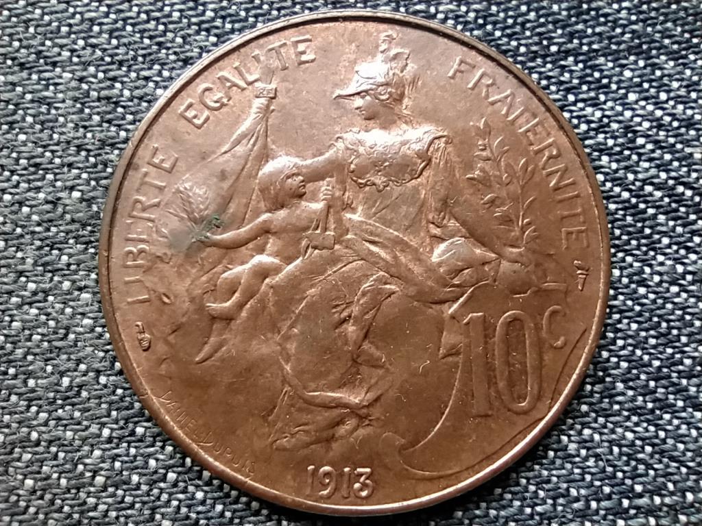 Franciaország Harmadik Köztársaság 10 Centimes 1913