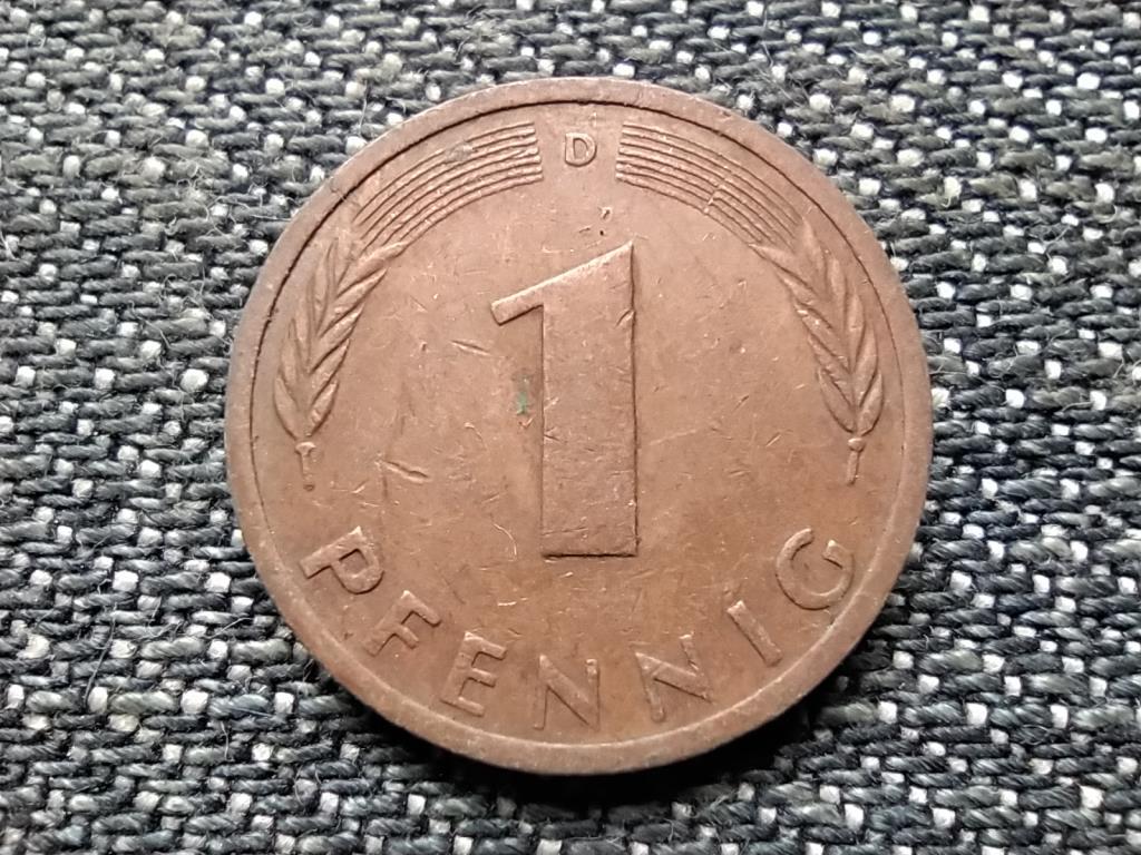 Németország NSZK (1949-1990) 1 Pfennig 1972 D