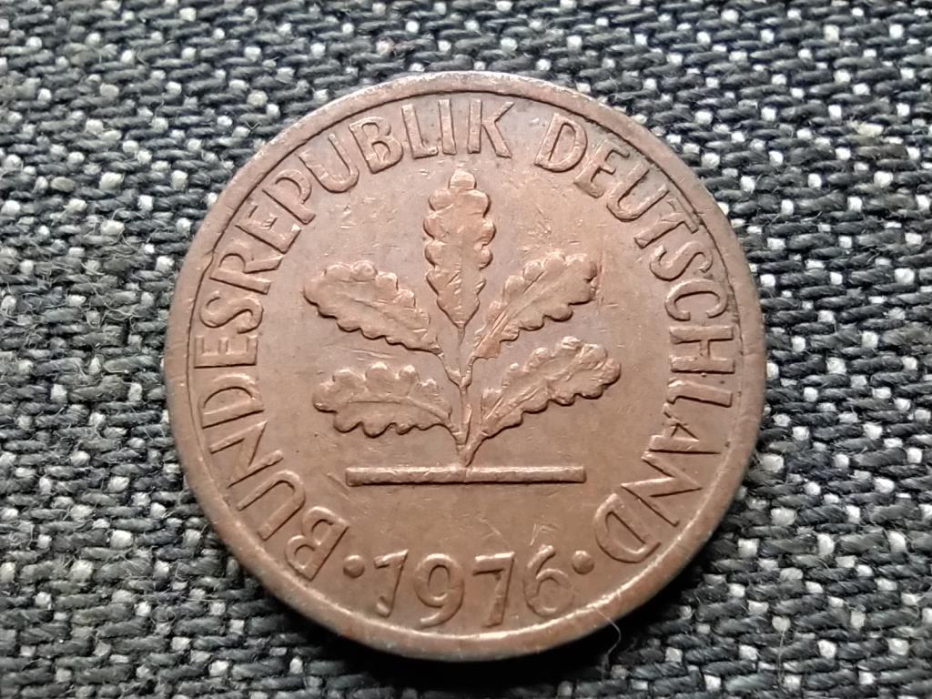 Németország NSZK (1949-1990) 1 Pfennig 1976 F