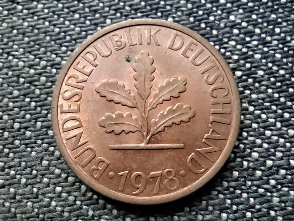 Németország NSZK (1949-1990) 1 Pfennig 1978 D