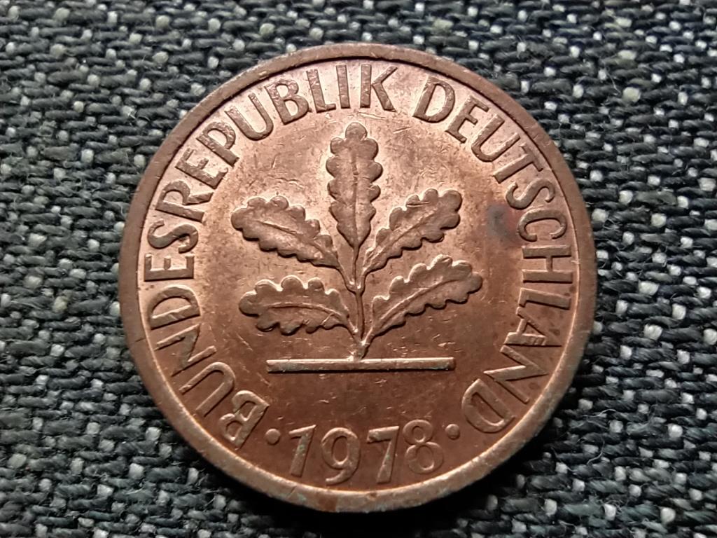 Németország NSZK (1949-1990) 1 Pfennig 1978 F