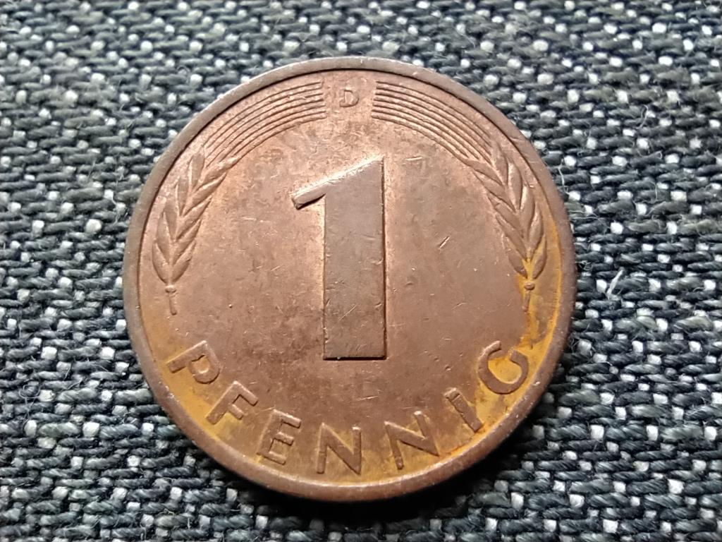 Németország NSZK (1949-1990) 1 Pfennig 1979 D