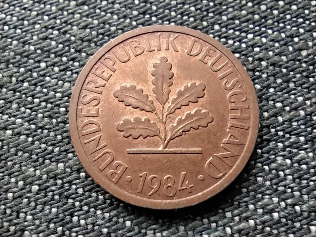 Németország NSZK (1949-1990) 1 Pfennig 1984 D