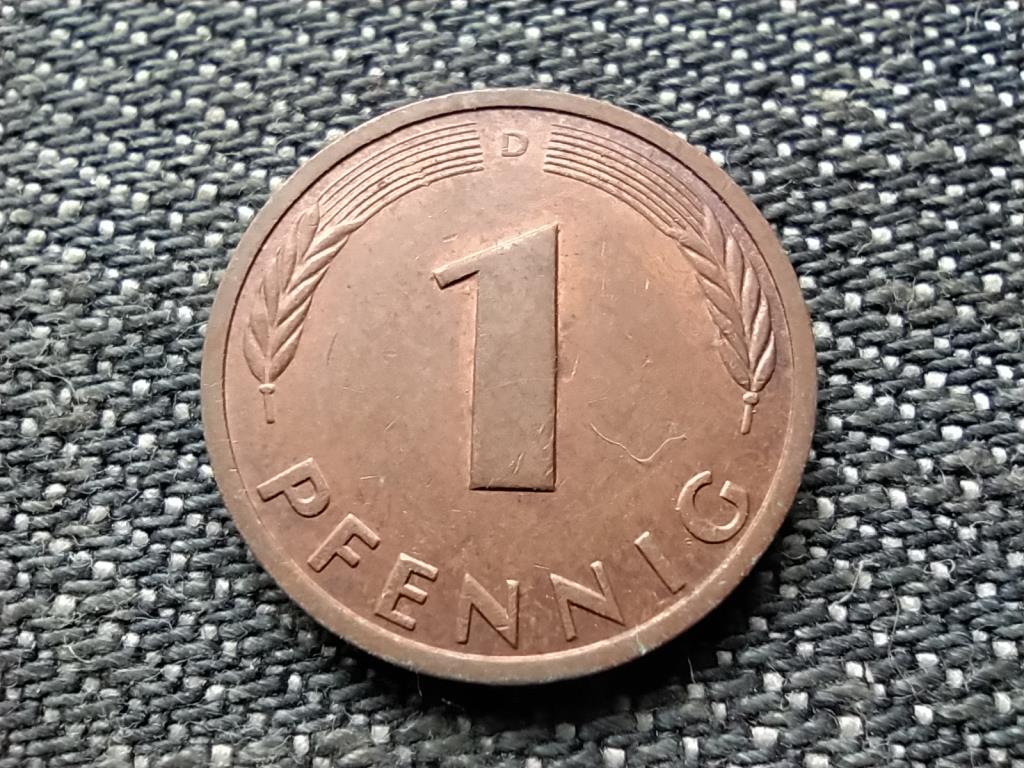 Németország NSZK (1949-1990) 1 Pfennig 1984 D