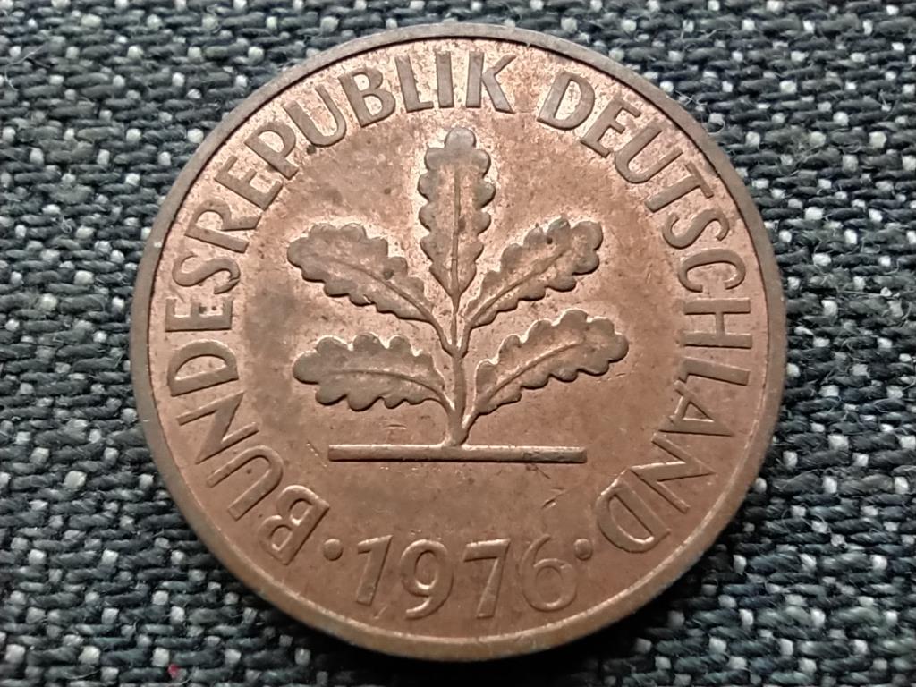 Németország NSZK (1949-1990) 2 Pfennig 1976 J