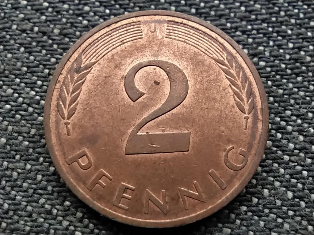 Németország NSZK (1949-1990) 2 Pfennig 1979 J