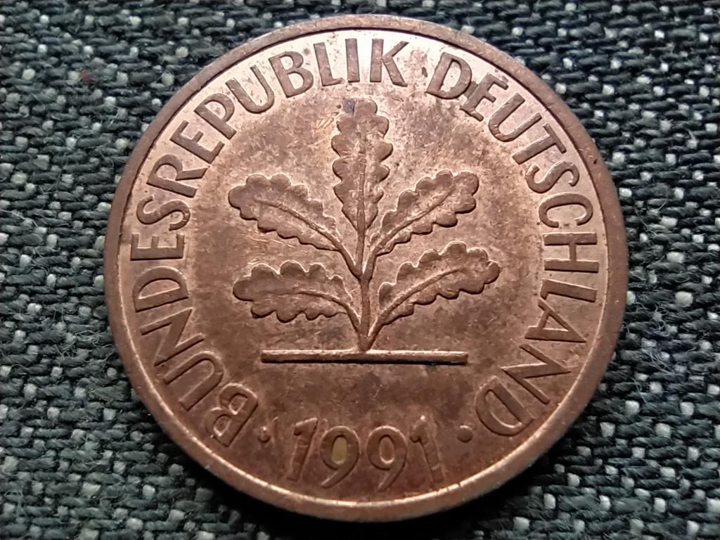 Németország 2 Pfennig 1991 F