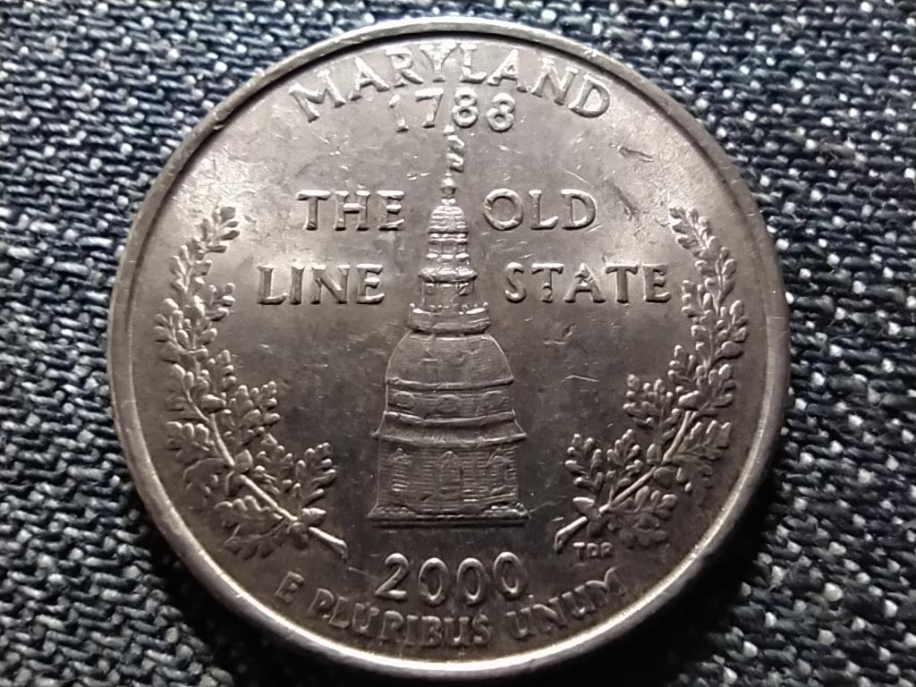 USA 50 State Quarters Maryland 1/4 Dollár 2000 P