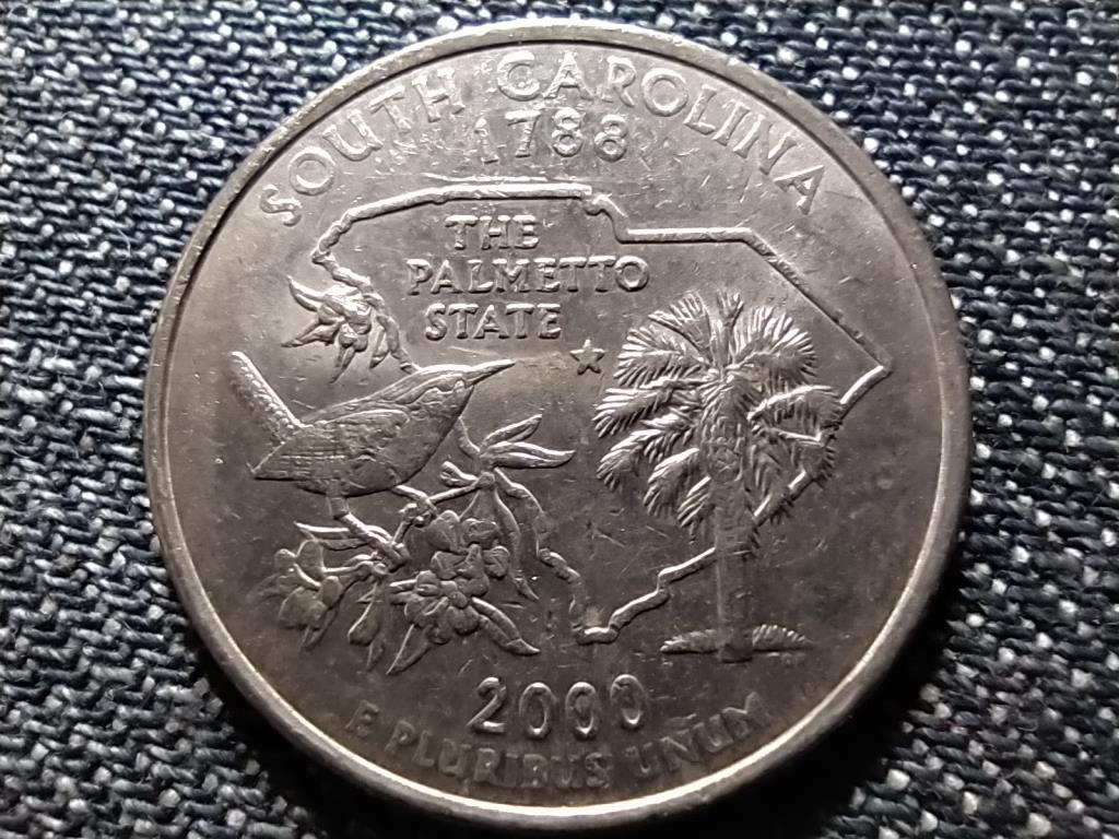 USA 50 State Quarters Dél-Karolina 1/4 Dollár 2000 P