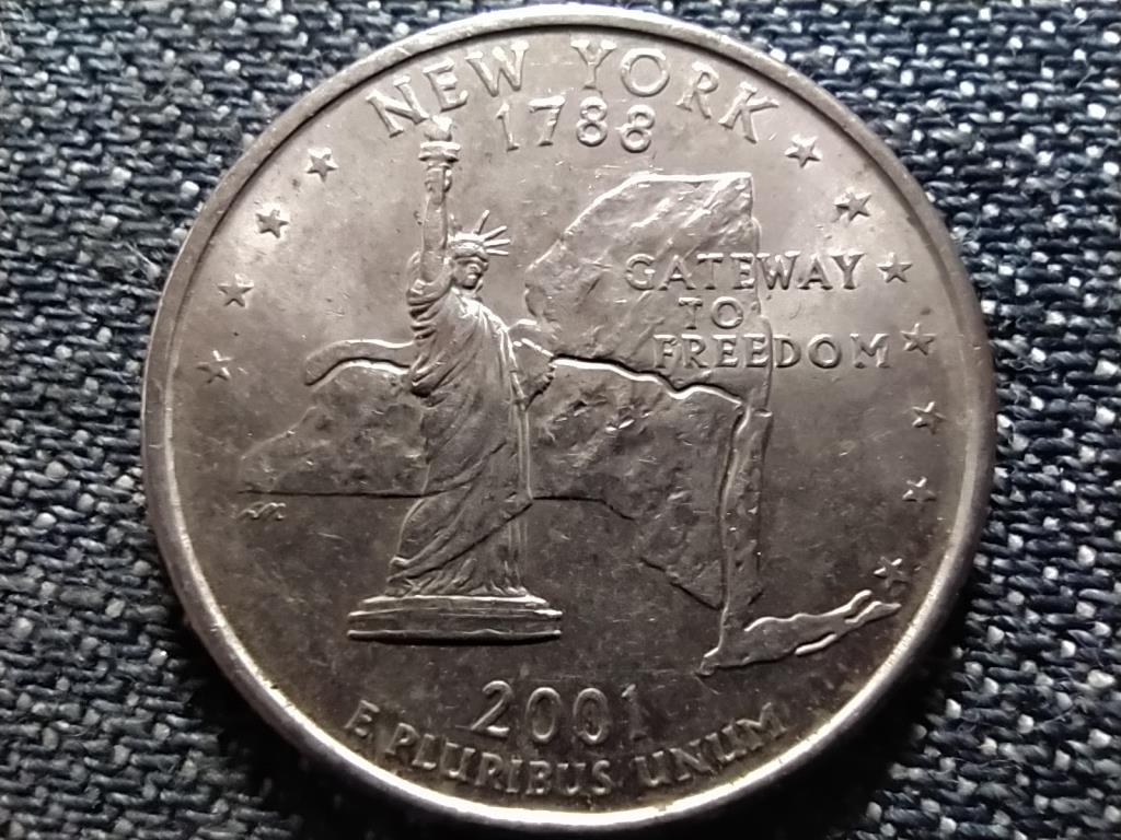 USA 50 State Quarters New York 1/4 Dollár 2001 P