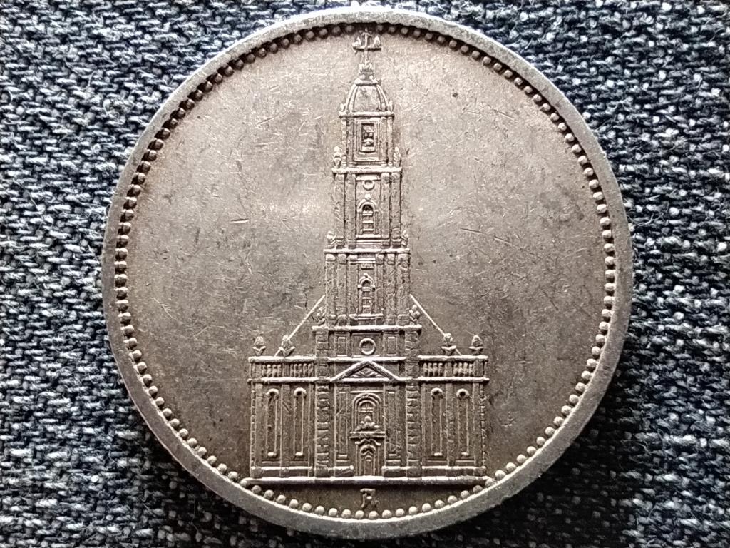 Németország Potsdam Templomos .900 ezüst 5 birodalmi márka 1934 A