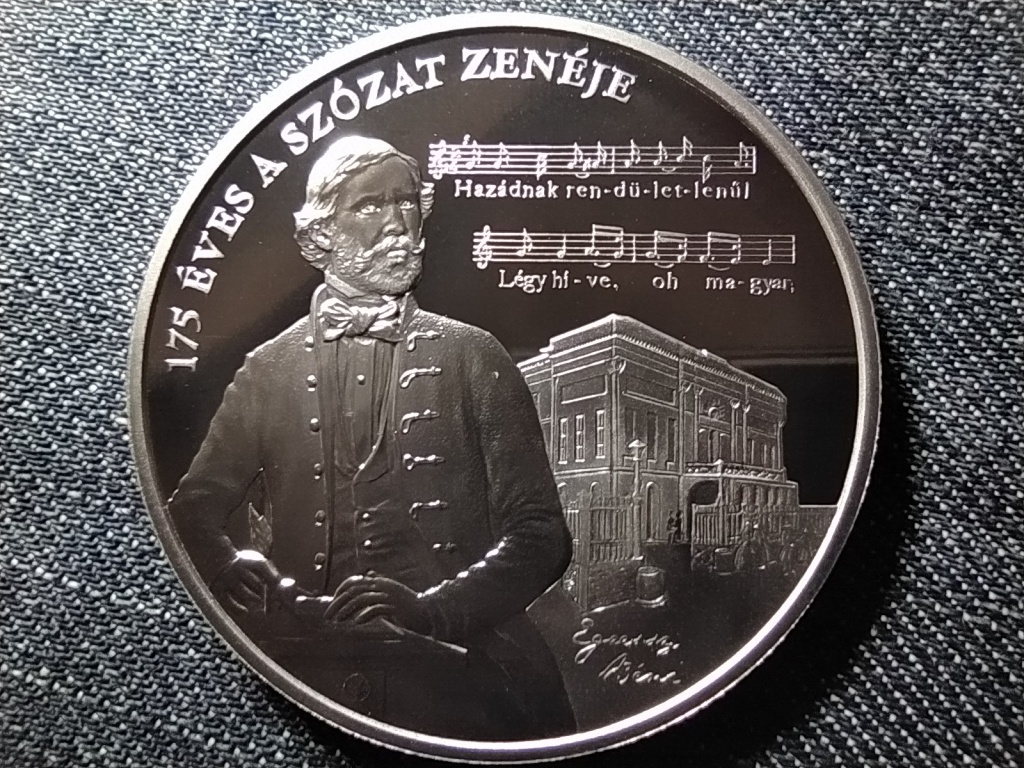 175 éves a Szózat zenéje .925 ezüst 20000 Forint 2018 BP PP