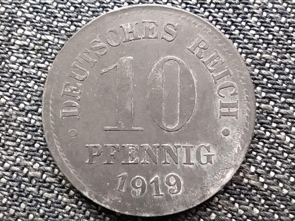 Németország Második Birodalom II. Vilmos (1888-1918) 10 Pfennig 1919