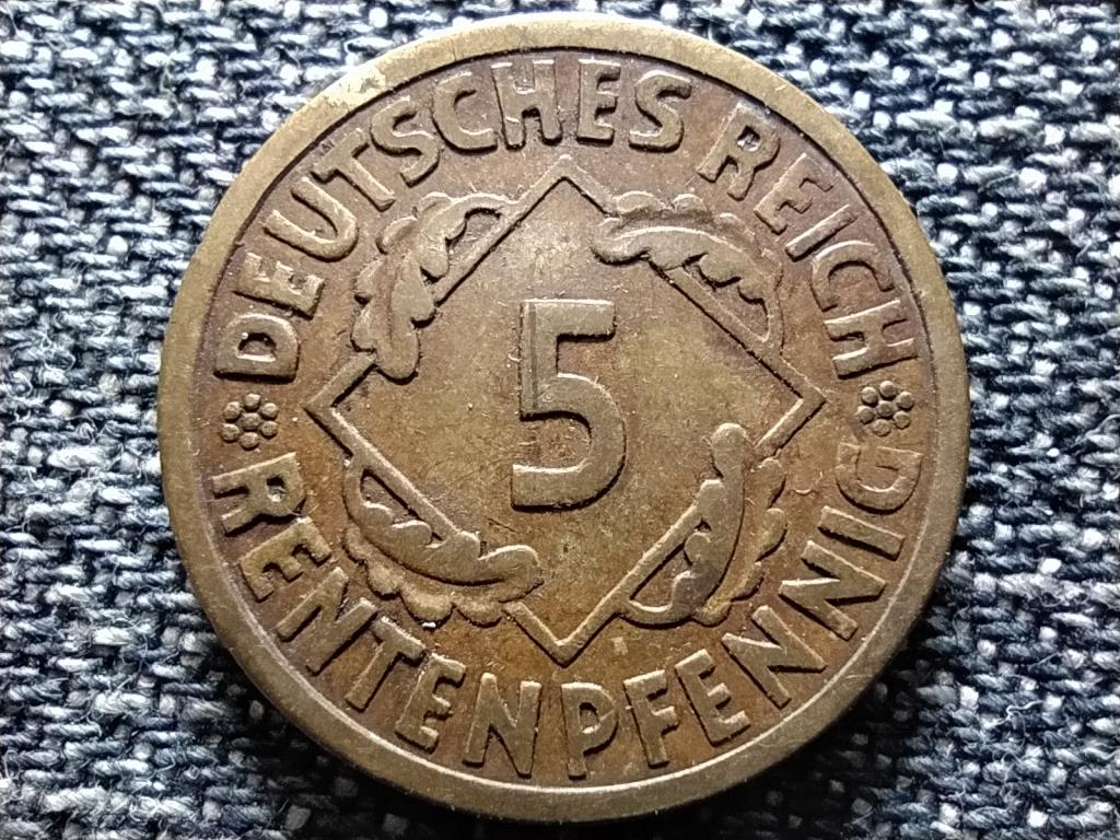 Németország Weimari Köztársaság (1919-1933) 5 Rentenpfennig 1924 A