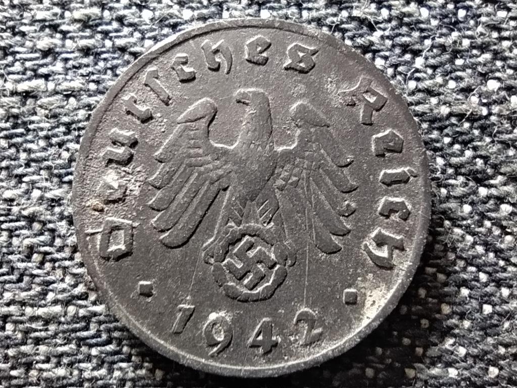 Németország Horogkeresztes 1 birodalmi pfennig 1942 D