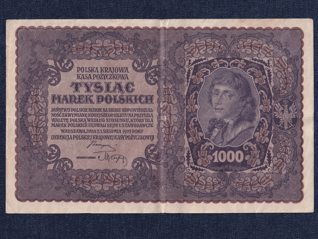 Lengyelország 1000 Marek bankjegy 1919