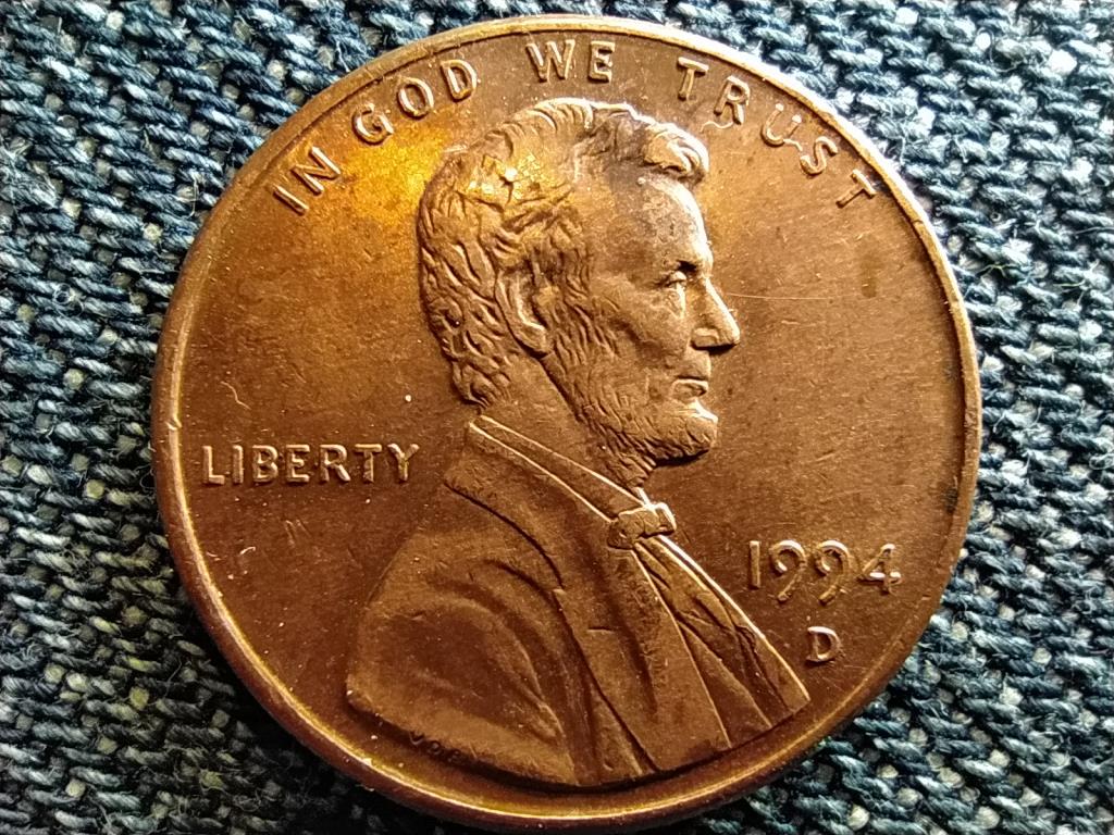 USA Lincoln Emlékmű 1 Cent 1994 D