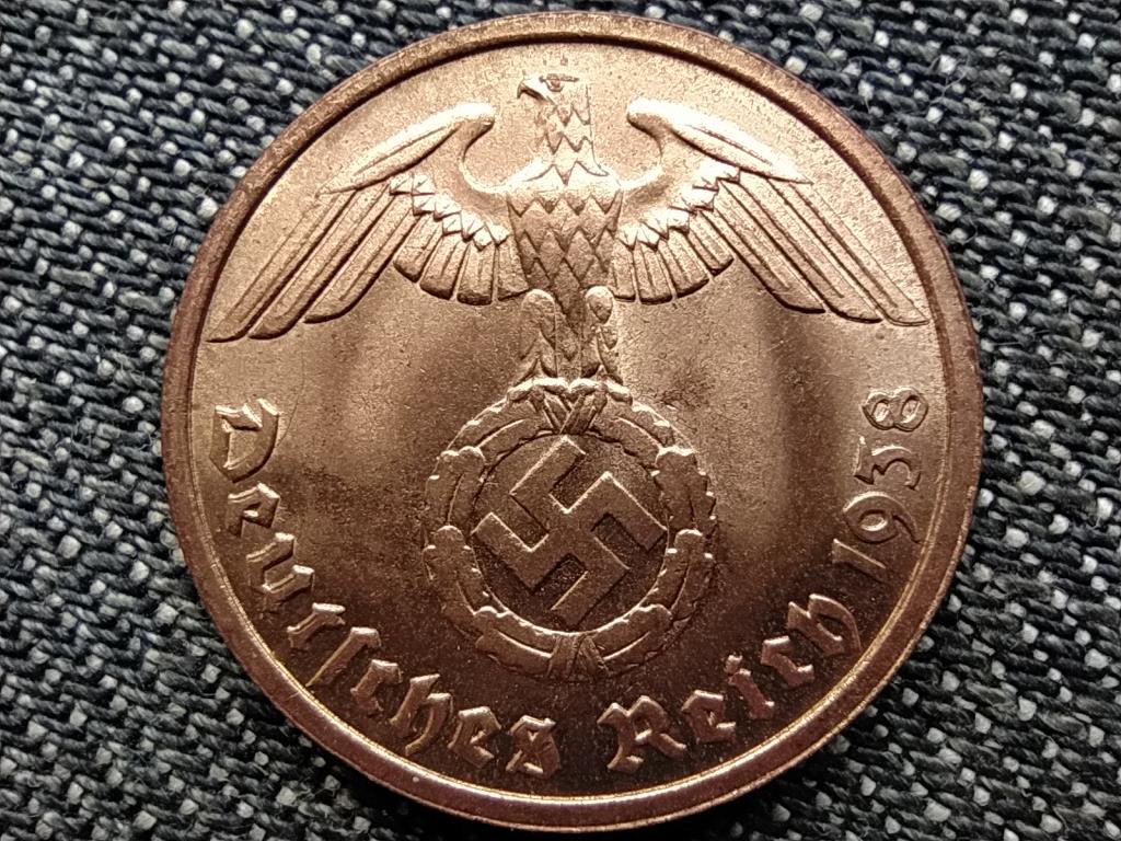 Németország Horogkeresztes 10 birodalmi pfennig 1938 J