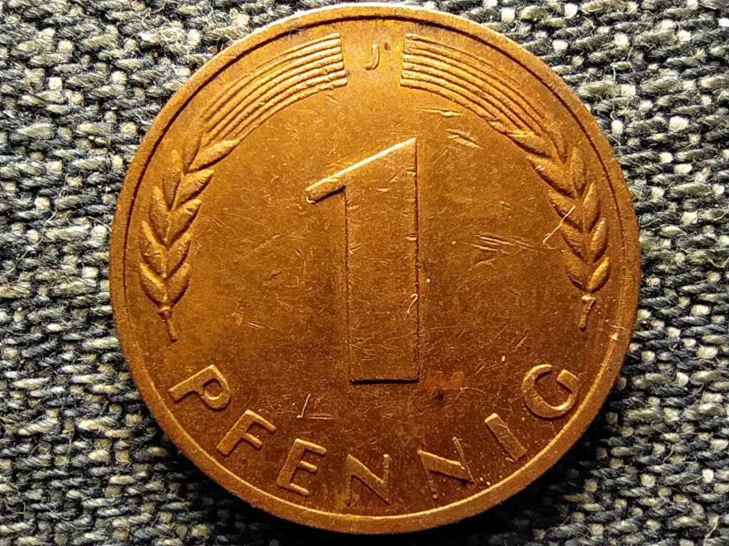 Németország NSZK (1949-1990) 1 Pfennig 1970 J