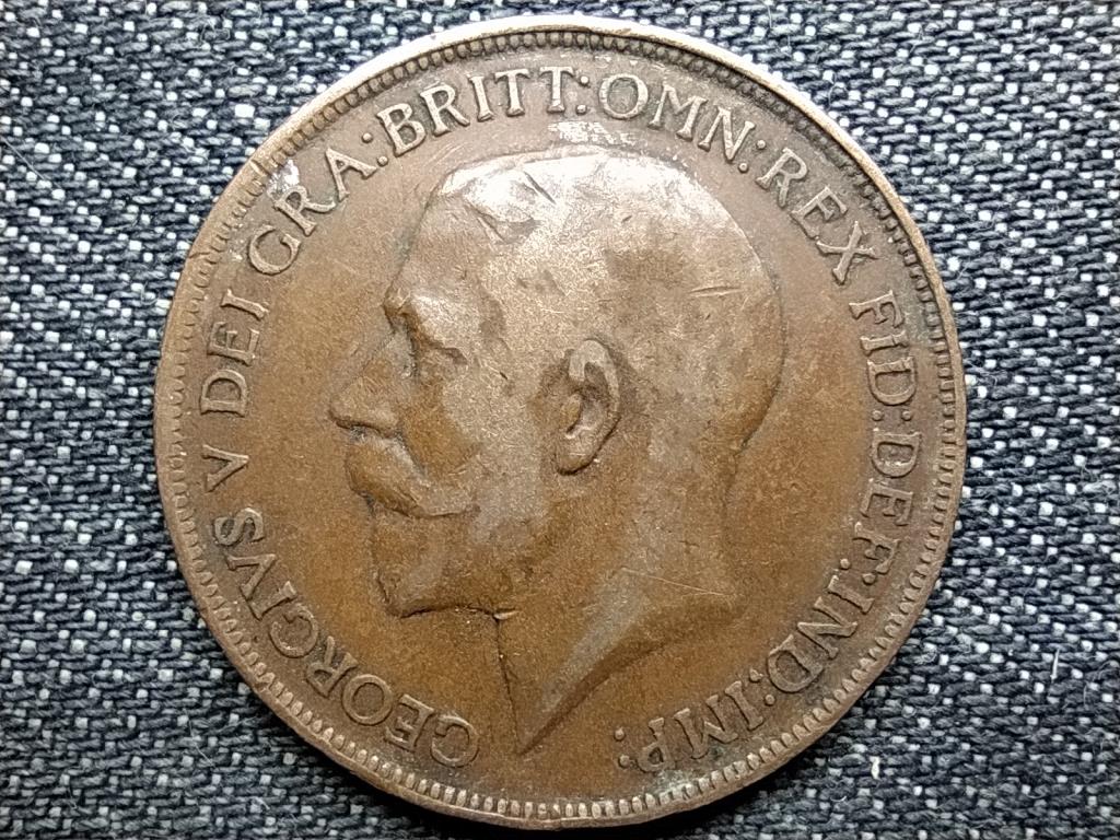 Anglia V. György (1910-1936) 1 Penny 1913