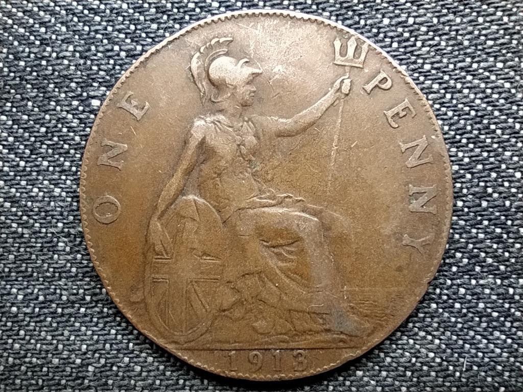 Anglia V. György (1910-1936) 1 Penny 1913