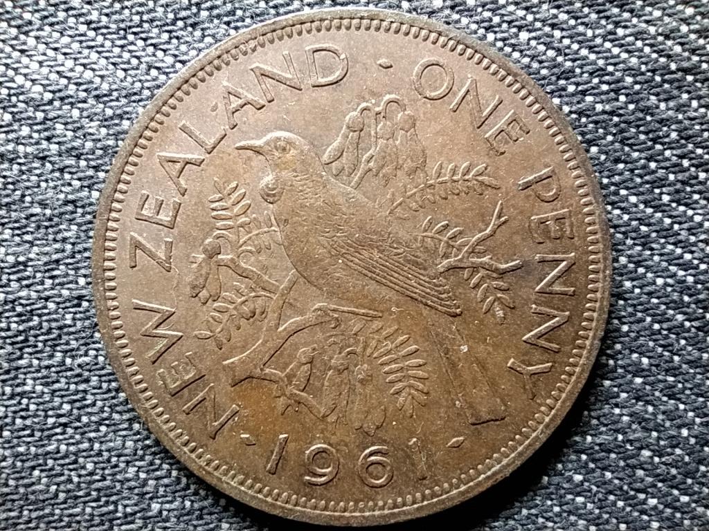 Új-Zéland II. Erzsébet 1 Penny 1961