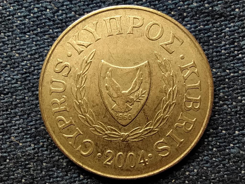 Ciprus ezüst tál 5 Cent 2004