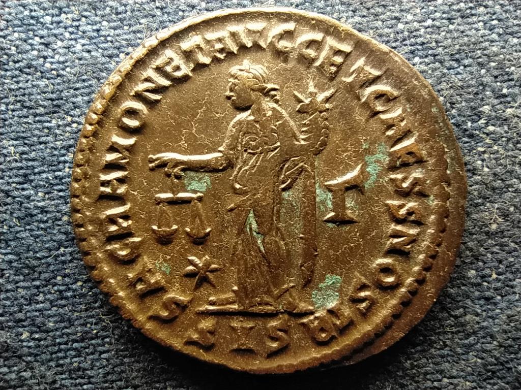 Római Birodalom Maximianus Follis SACRA MONET AVGG ET CAESS NOSTR SIS