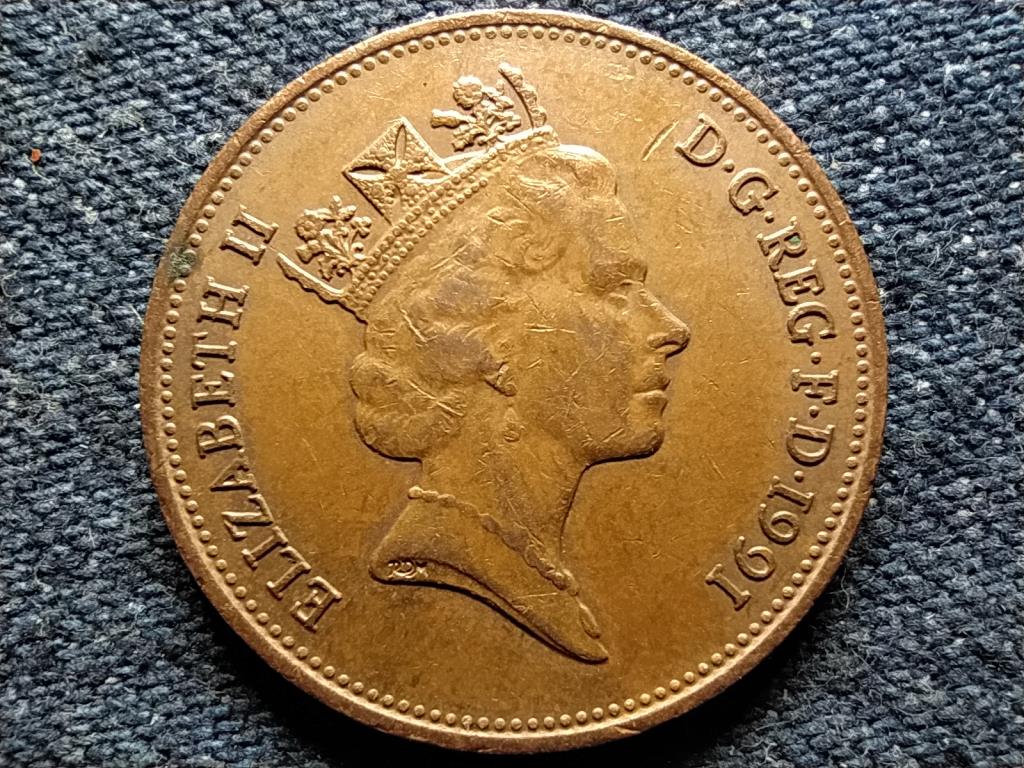 Anglia II. Erzsébet (1952-) 2 Penny 1991