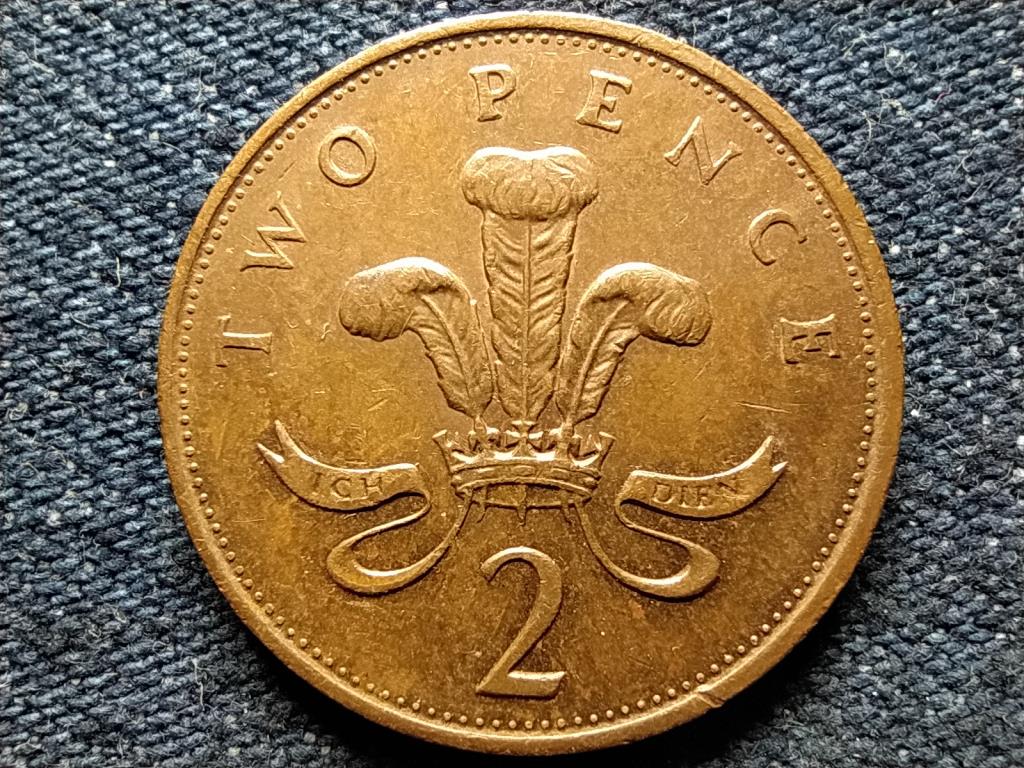 Anglia II. Erzsébet (1952-) 2 Penny 1987
